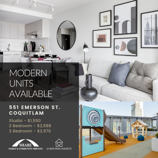 Units Available at 55One Emerson in Coquitlam